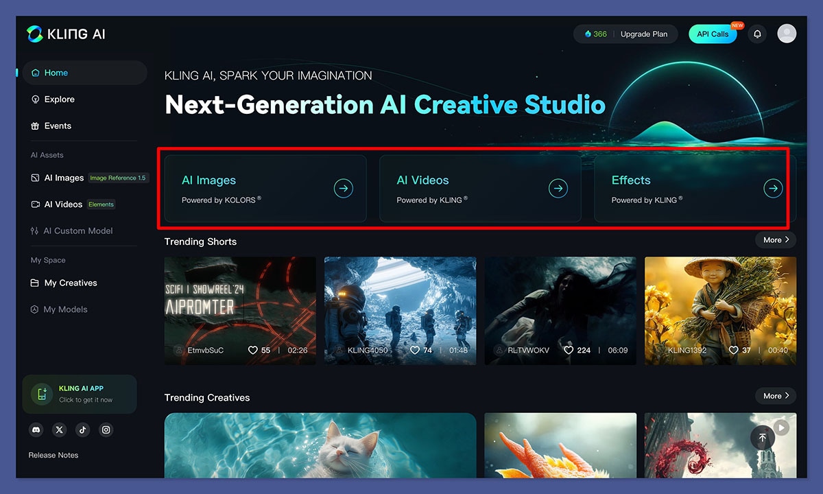kling ai features