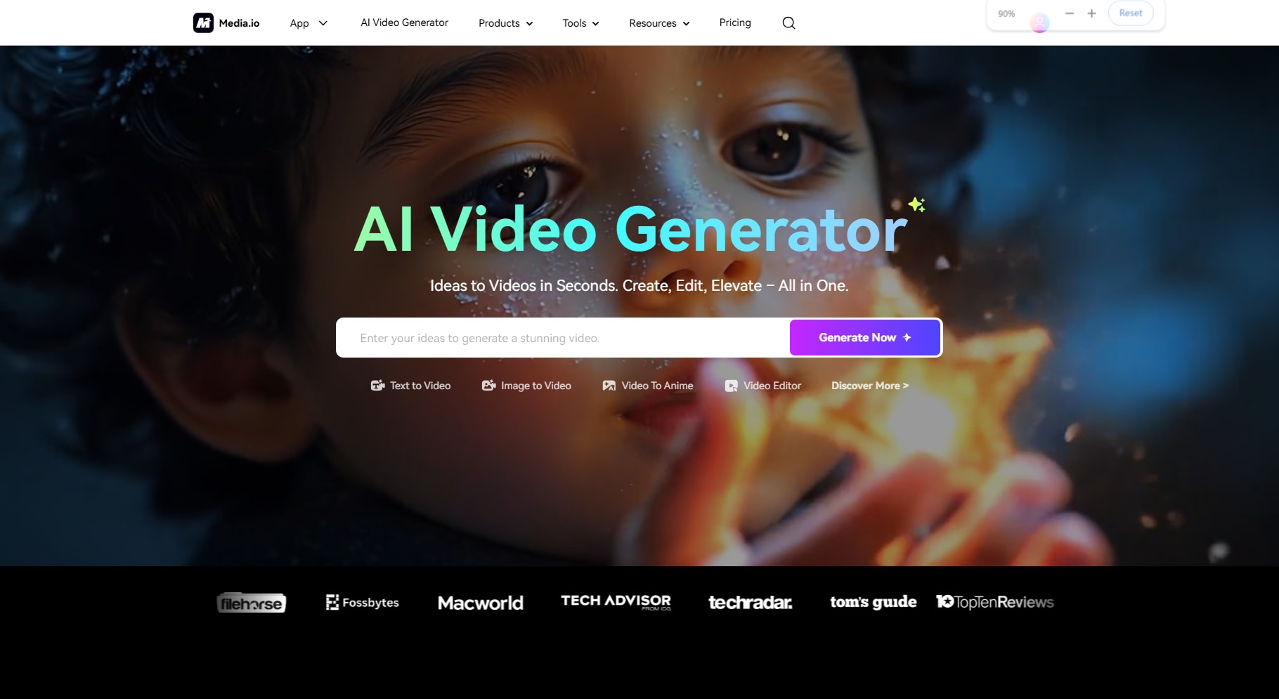 media io homepage 