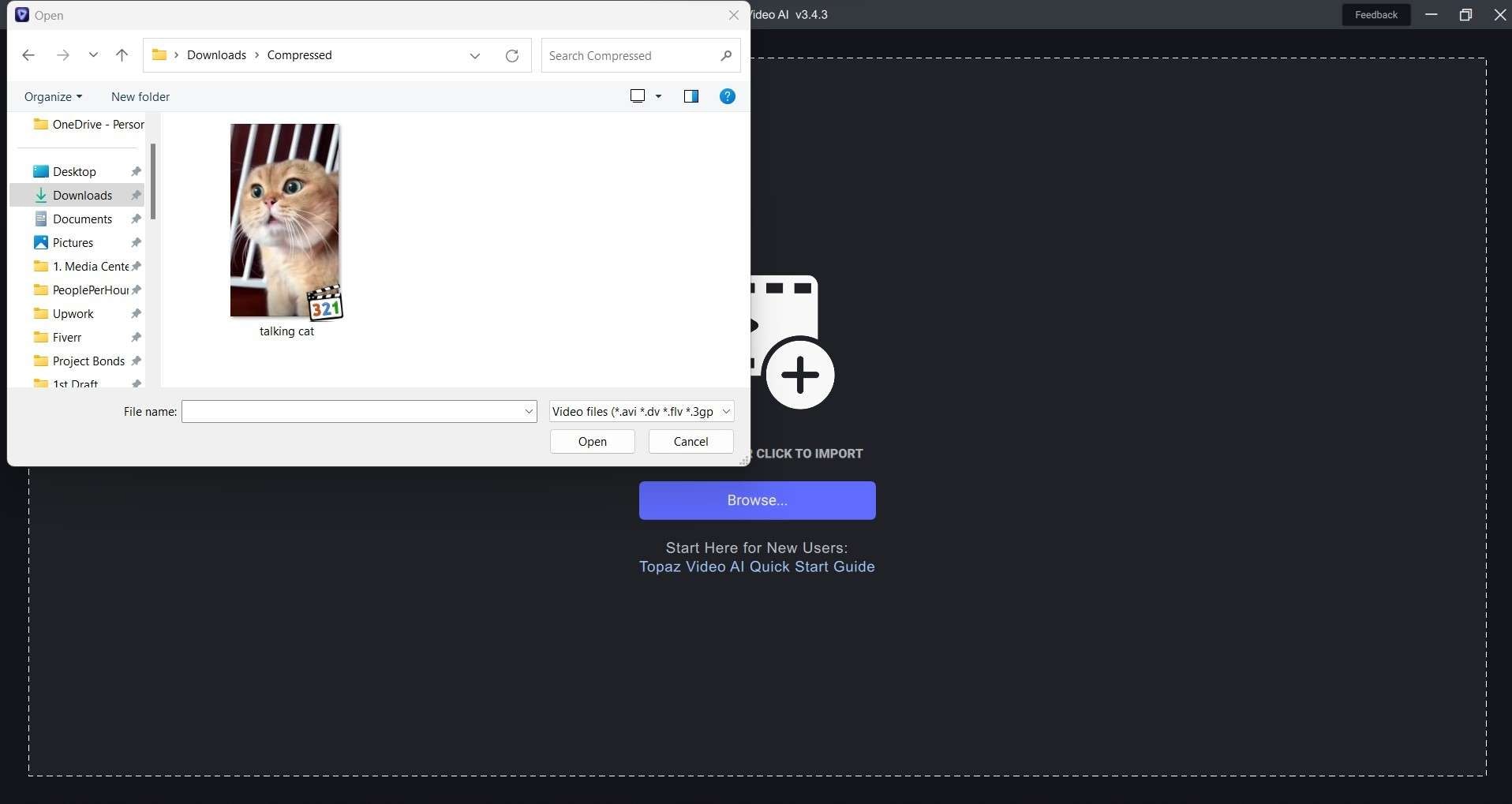 Select video